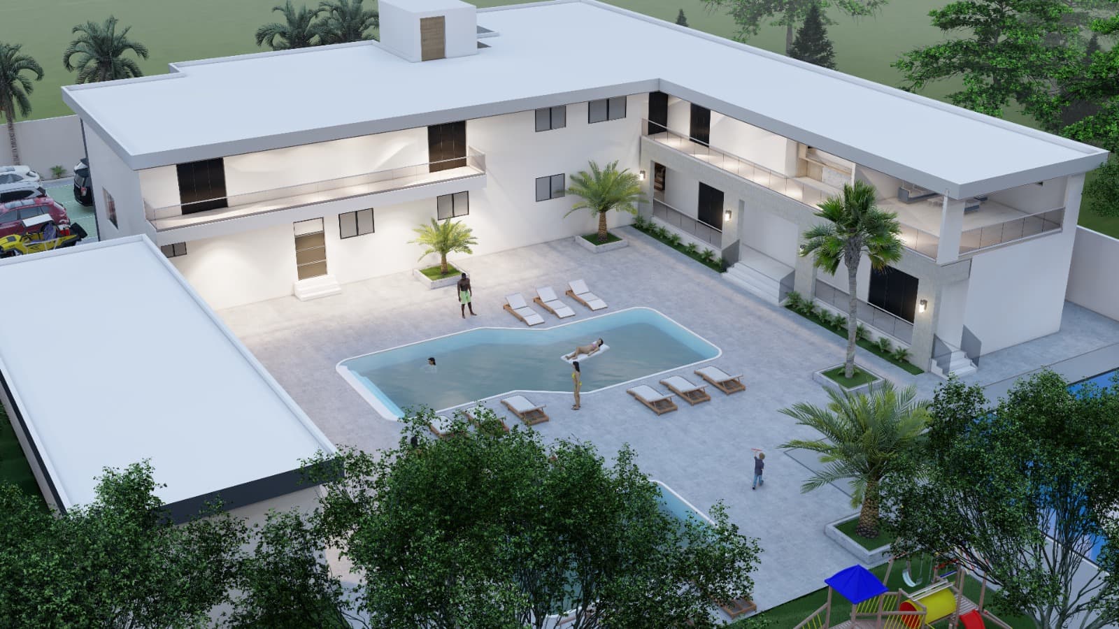 Villa El Rubio — render exterior 3