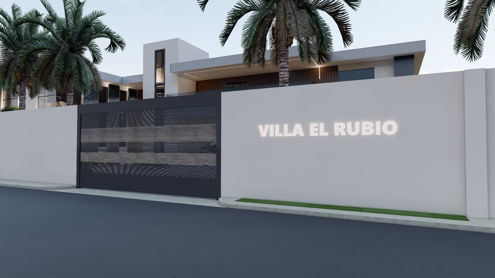 Villa El Rubio — render exterior 4